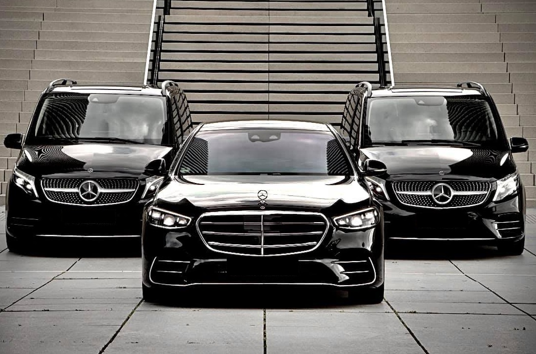 Fleet of Saigon Airport Limousine Service Mercedes Benz Fleet available from Vietnam Limo Provider